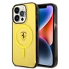 Apple iPhone 14 Pro Max Kılıf Ferrari M-safe Şarj Özellikli Yarı Transparan Dizayn Kapak