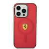 Apple iPhone 14 Pro Max Kılıf Ferrari M-safe Şarj Özellikli Yarı Transparan Dizayn Kapak