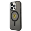 Apple iPhone 14 Pro Max Kılıf Ferrari M-safe Şarj Özellikli Yarı Transparan Dizayn Kapak