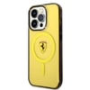 Apple iPhone 14 Pro Max Kılıf Ferrari M-safe Şarj Özellikli Yarı Transparan Dizayn Kapak