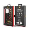Apple iPhone 14 Pro Max Kılıf Ferrari Orjinal Lisanslı Baskı Logolu Çimen Desenli Kapak