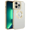 Apple iPhone 14 Pro Max Kılıf Kamera Korumalı Logo Gösteren Zore Omega Kapak