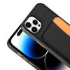 Apple iPhone 14 Pro Max Kılıf Kartlıklı Zore X-Kart Silikon Kapak