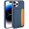 Apple iPhone 14 Pro Max Kılıf Kartlıklı Zore X-Kart Silikon Kapak