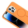 Apple iPhone 14 Pro Max Kılıf M-Safe Şarj Özellikli Metal Kamera Çerçeveli Zore Edi Silikon Kapak