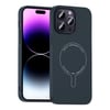 Apple iPhone 14 Pro Max Kılıf M-Safe Şarj Özellikli Kamera Korumalı Zore Elio Sert PC Kapak