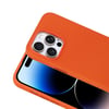 Apple iPhone 14 Pro Max Kılıf M-Safe Şarj Özellikli Kumaş Tasarımlı Zore Miami Sert PC Kapak