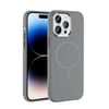 Apple iPhone 14 Pro Max Kılıf M-Safe Şarj Özellikli Metal Kamera Çerçeveli Zore Edi Silikon Kapak