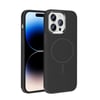 Apple iPhone 14 Pro Max Kılıf M-Safe Şarj Özellikli Metal Kamera Çerçeveli Zore Edi Silikon Kapak