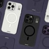 Apple iPhone 14 Pro Max Kılıf M-safe Şarj Özellikli Karbon Fiber Görünümlü Zore Antina Kapak