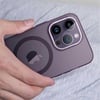 Apple iPhone 14 Pro Max Kılıf Magsafe Şarj Özellikli Buzlu Sert PC Zore Tuval Kapak