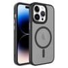 Apple iPhone 14 Pro Max Kılıf Mat Arka Yüzey Wireless Şarj Özellikli Zore Flet Magsafe Kapak