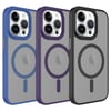 Apple iPhone 14 Pro Max Kılıf Mat Arka Yüzey Wireless Şarj Özellikli Zore Flet Magsafe Kapak
