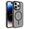 Apple iPhone 14 Pro Max Kılıf Mat Arka Yüzey Wireless Şarj Özellikli Zore Flet Magsafe Kapak