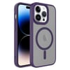 Apple iPhone 14 Pro Max Kılıf Mat Arka Yüzey Wireless Şarj Özellikli Zore Flet Magsafe Kapak