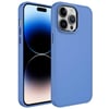 Apple iPhone 14 Pro Max Kılıf Metal Çerçeve ve Buton Tasarımlı Silikon Zore Luna Kapak