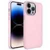 Apple iPhone 14 Pro Max Kılıf Metal Çerçeve ve Buton Tasarımlı Silikon Zore Luna Kapak