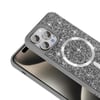 Apple iPhone 14 Pro Max Kılıf Pırlanta Tasarımlı Magsafe Şarj Özellikli Zore Mozaik Silikon Kapak