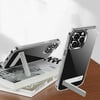 Apple iPhone 14 Pro Max Kılıf Standlı Şeffaf Silikon Zore L-Stand Kapak