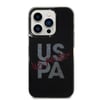 Apple iPhone 14 Pro Max Kılıf U.S. POLO ASSN. Simli Parlak Alfabe Tasarım Kapak