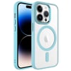 Apple iPhone 14 Pro Max Kılıf Wireless Şarj Özellikli Zore Krom Magsafe Silikon Kapak