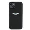 Apple iPhone 15 Kılıf Aston Martin Orjinal Lisanslı Victory Dizayn PU Deri Metal Logolu Kapak