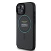 Apple iPhone 15 Kılıf Aston Martin Orjinal Lisanslı M-safe Şarj Özellikli Renkli Halka ve Karbon Fiber Tasarımlı Kapak