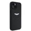 Apple iPhone 15 Kılıf Aston Martin Orjinal Lisanslı Victory Dizayn PU Deri Metal Logolu Kapak