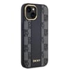 Apple iPhone 15 Kılıf DKNY Orjinal Lisanslı M-safe Şarj Özellikli 3D Yazılı Checkered Pattern Kapak