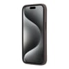 Apple iPhone 15 Kılıf Guess Orjinal Lisanslı M-safe Kabartmalı 4G Desenli Yazı Logolu Kapak