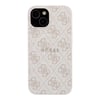Apple iPhone 15 Kılıf Guess Orjinal Lisanslı M-safe Kabartmalı 4G Desenli Yazı Logolu Kapak
