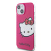 Apple iPhone 15 Kılıf Hello Kitty Orjinal Lisanslı Yazı ve İkonik Logolu Kitty Head Kapak