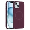 Apple iPhone 15 Kılıf M-safe Şarj Özellikli Zore Ruby Sert Kapak