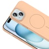 Apple iPhone 15 Kılıf Magsafe Şarj Özellikli Zore Ruby Silikon Kapak