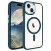 Apple iPhone 15 Kılıf Wireless Şarj Özellikli Zore Krom Magsafe Silikon Kapak
