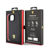 Apple iPhone 15 Plus Kılıf Ferrari Orjinal Lisanslı M-safe Şarj Özellikli Metal Logolu PU Karbon Kapak