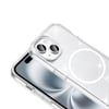 ​Apple iPhone 15 Plus Kılıf M-safe Şarj Özellikli Parlayan Simli Saydam Renkli Zore Maris Kapak