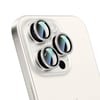 Apple iPhone 15 Pro CaseWorld Alloy Sparkling Diamond Serisi Taşlı Lens Koruyucu