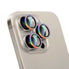 Apple iPhone 15 Pro CaseWorld Alloy Sparkling Diamond Serisi Taşlı Lens Koruyucu