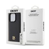 Apple iPhone 15 Pro Kılıf DKNY Orjinal Lisanslı M-safe Şarj Özellikli 3D Yazılı Repeat Pattern Kapak