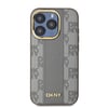 Apple iPhone 15 Pro Kılıf DKNY Orjinal Lisanslı M-safe Şarj Özellikli 3D Yazılı Checkered Pattern Kapak