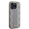 Apple iPhone 15 Pro Kılıf DKNY Orjinal Lisanslı M-safe Şarj Özellikli 3D Yazılı Checkered Pattern Kapak