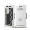 Apple iPhone 15 Pro Kılıf DKNY Orjinal Lisanslı M-safe Şarj Özellikli 3D Yazılı Checkered Pattern Kapak