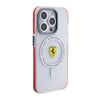 Apple iPhone 15 Pro Kılıf Ferrari Orjinal Lisanslı M-safe Şarj Özellikli Kontrast Bumper SF Ring Kapak