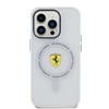 Apple iPhone 15 Pro Kılıf Ferrari Orjinal Lisanslı M-safe Şarj Özellikli Kontrast Bumper SF Ring Kapak