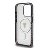 Apple iPhone 15 Pro Kılıf Ferrari Orjinal Lisanslı M-safe Şarj Özellikli Tırtıklı Kenar Tasarımlı Ortalanmış Logo Kapak