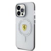 Apple iPhone 15 Pro Kılıf Ferrari Orjinal Lisanslı M-safe Şarj Özellikli Kontrast Bumper SF Ring Kapak
