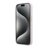 Apple iPhone 15 Pro Kılıf Guess Orjinal Lisanslı M-safe Kabartmalı 4G Desenli Yazı Logolu Kapak