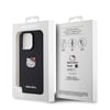 Apple iPhone 15 Pro Kılıf Hello Kitty Orjinal Lisanslı M-safe Şarj Özellikli Kitty Head Deri Kapak