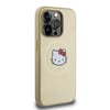Apple iPhone 15 Pro Kılıf Hello Kitty Orjinal Lisanslı M-safe Şarj Özellikli Kitty Head Deri Kapak